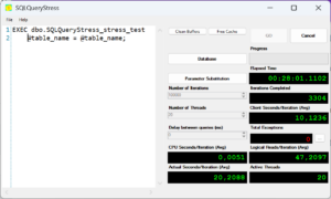 SQLQueryStress with presettings for sqlchallenge 6